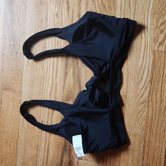 American Eagle Aerie tie banded wide-strap scoop bikini top NWT - Picture 6 of 7